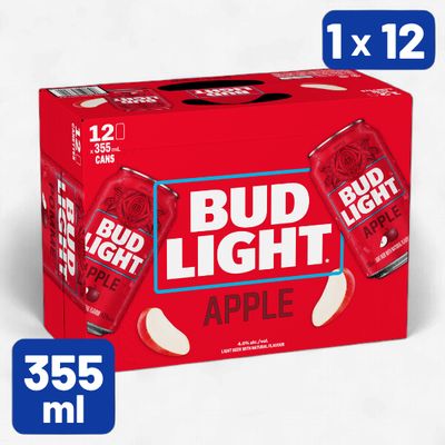 BUD LIGHT APPLE 12 CAN