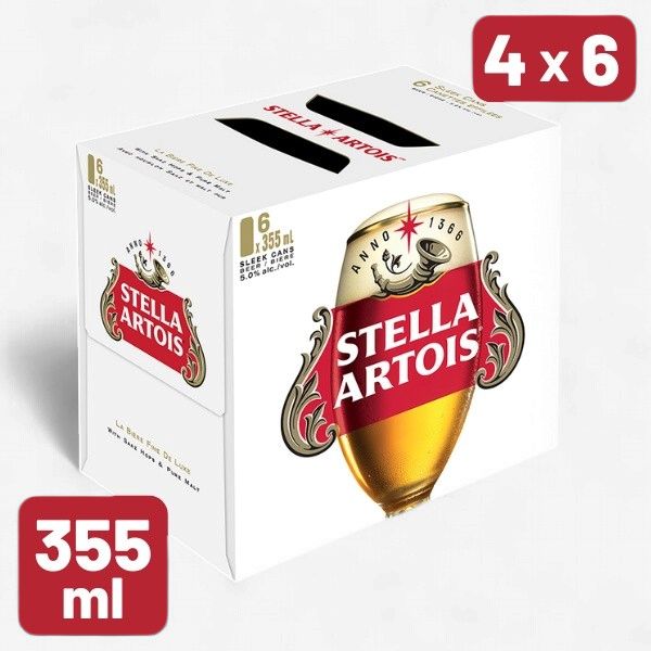 STELLA ARTOIS, 355ML 6UC CAN **