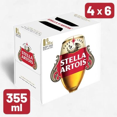 STELLA ARTOIS, 355ML 6UC CAN **