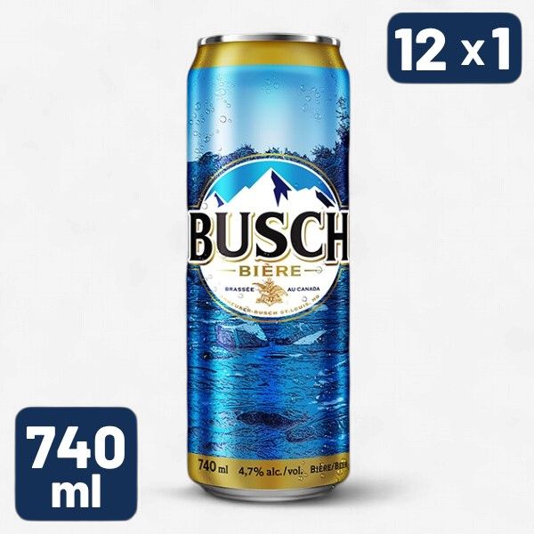 740ML Busch SINGLE Cans
