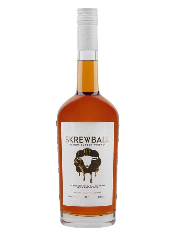 SKREWBALL PEANUT BUTTER WHISKEY.