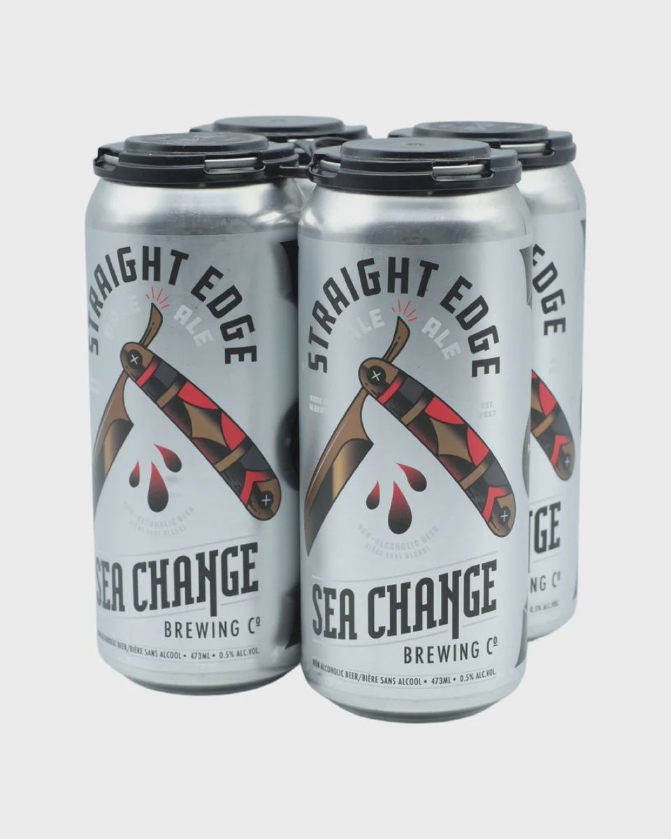 SEA CHANGE STRAIGHT EDGE NON ALC PALE 4x473ML