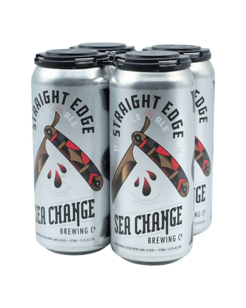 SEA CHANGE STRAIGHT EDGE NON ALC PALE  (NEAR BEER)4x473ML