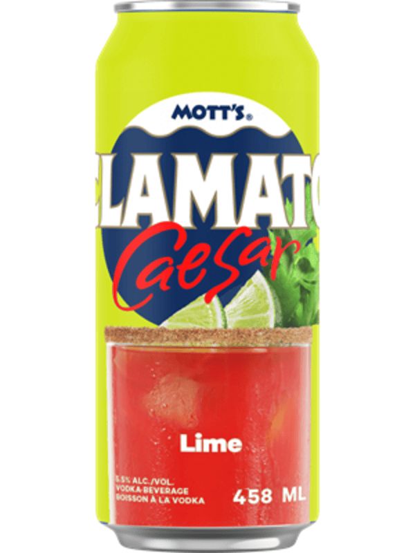 MOTT'S CLAMATO CAESAR LIME 458ML DOM 458mL
