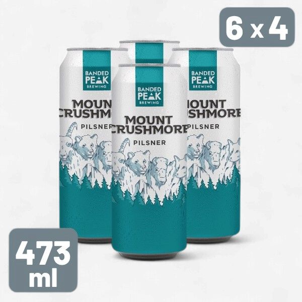 BANDED PEAK MOUNT CRUSHMORE 4 X Can 473 ml **