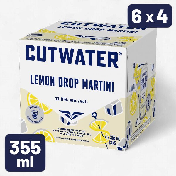 CUTWATER LEMON DROP MARTINI NM 4X355ML
