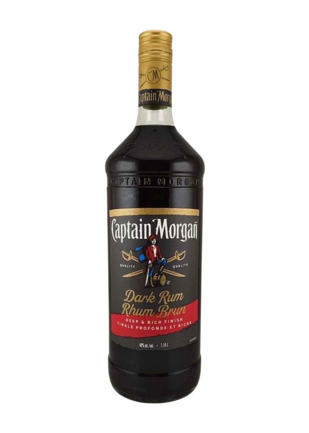 CAPTAIN MORGAN DARK RUM.