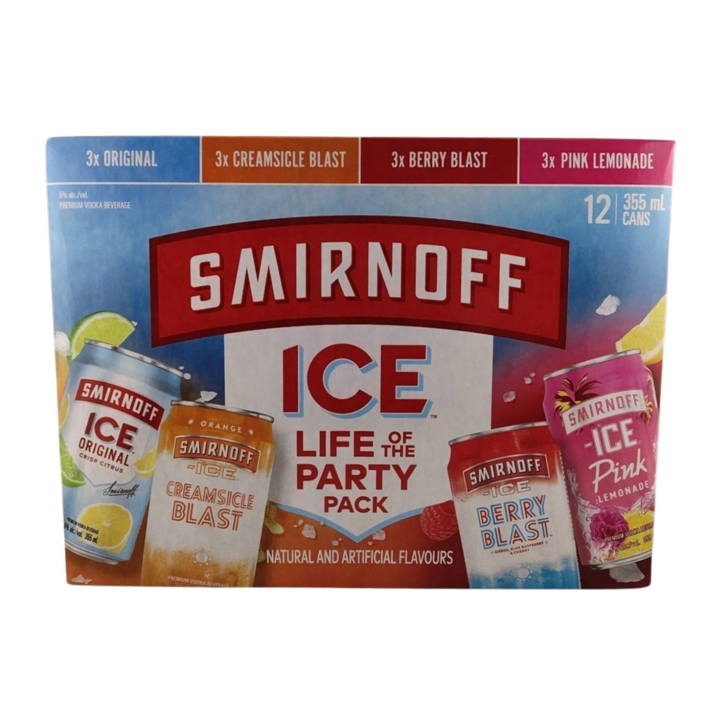 SMIRNOFF ICE PARTY PACK 12PCK