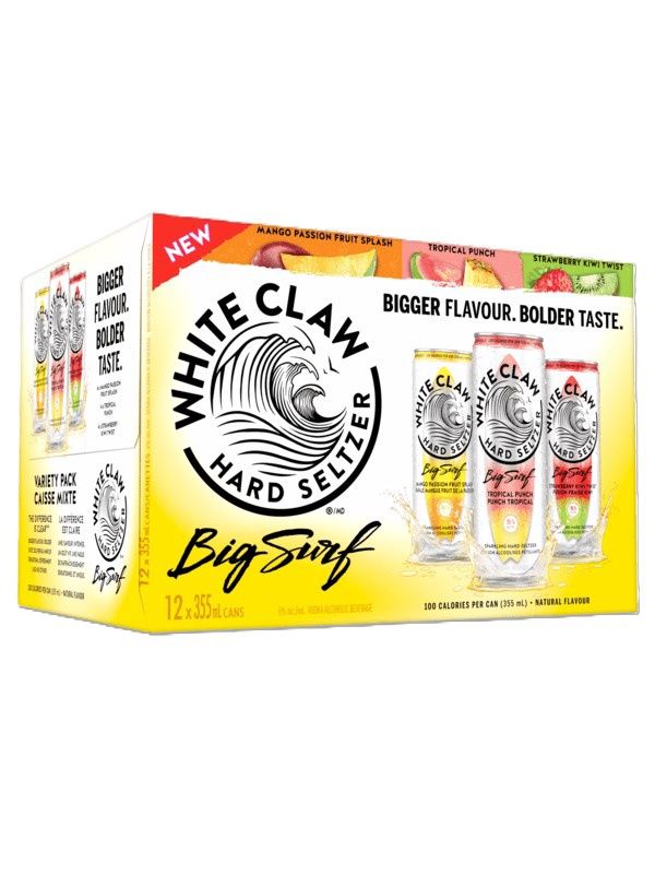 WHITE CLAW BIG SURF VARIETY PACK 12PK