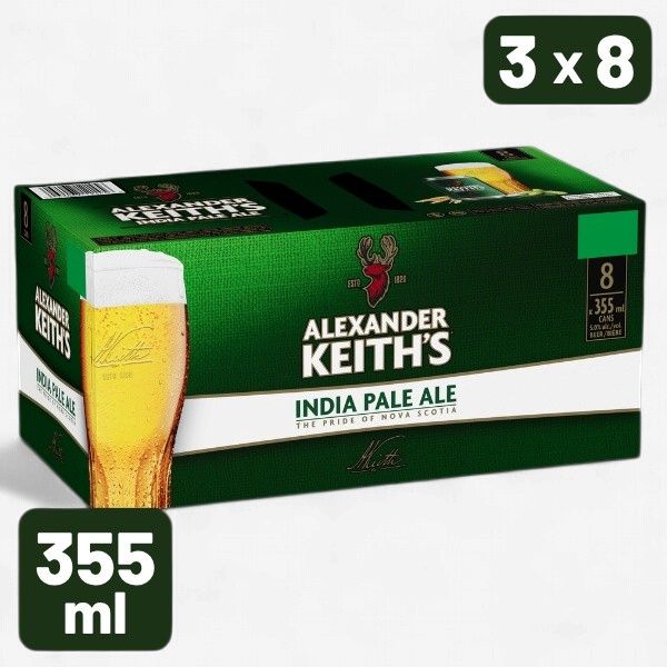 355ML Alexander Keith 8 Pk Can