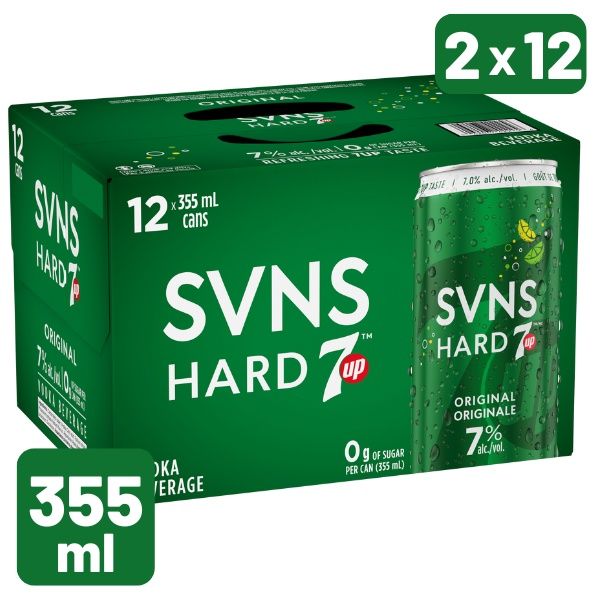 SVNS HARD 7UP ORIGINAL 12X355ML