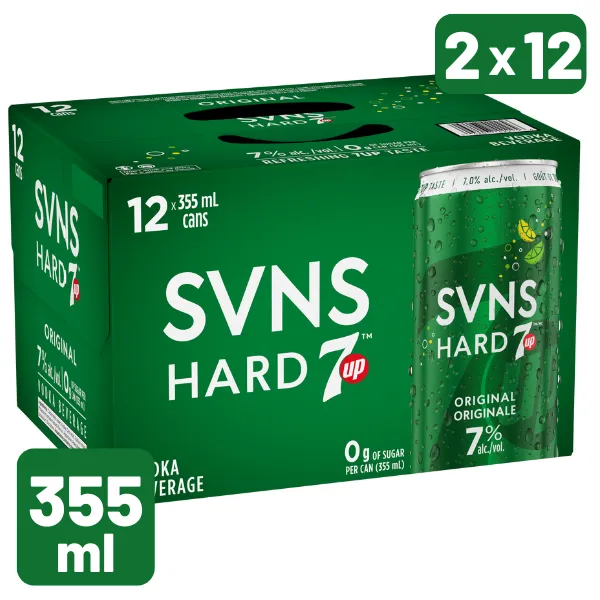SVNS HARD 7UP ORIGINAL 12X355ML