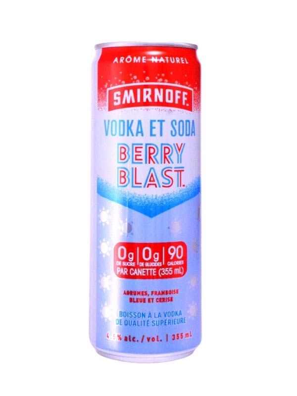 SMIRNOFF VODKA &amp; SODA BERRY BLAST (6PK)