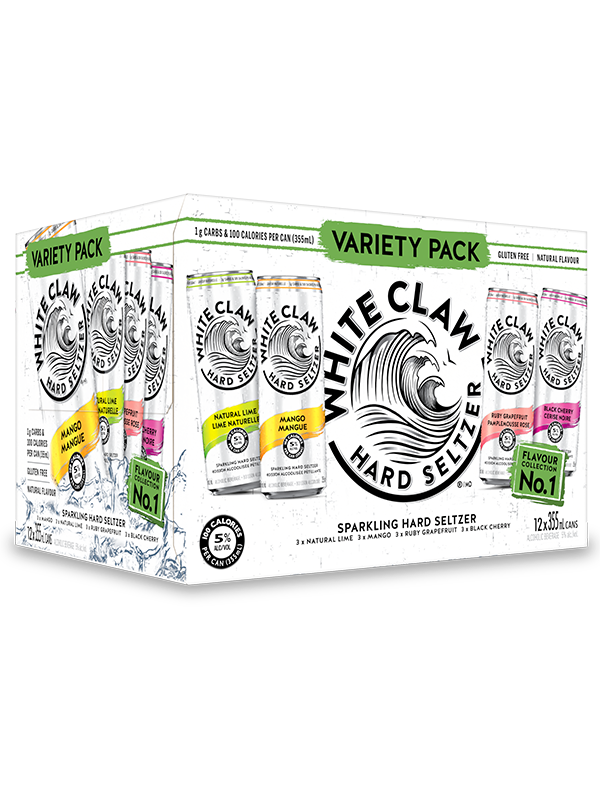 WHITE CLAW VARIETY 12 PACK
