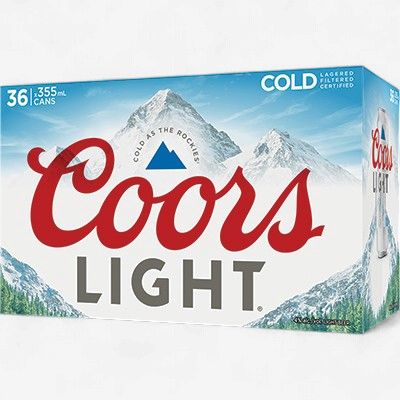 COORS LIGHT 355ML 36DS CAN **