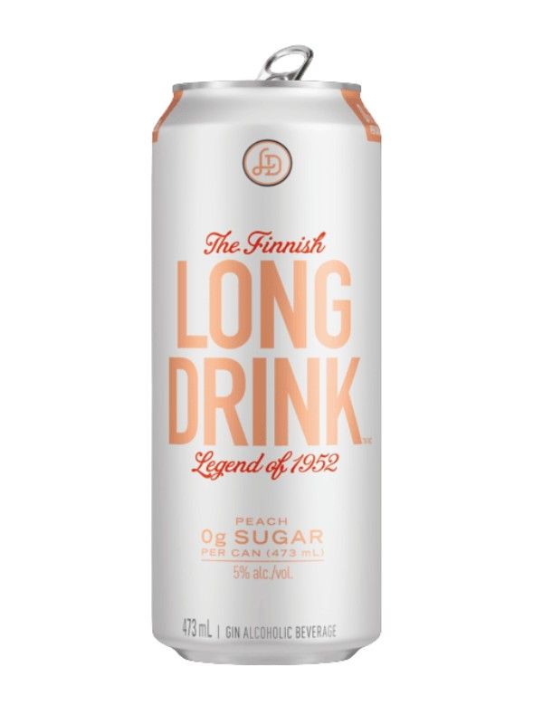 THE FINNISH LONG DRINK ZERO PEACH 473ML