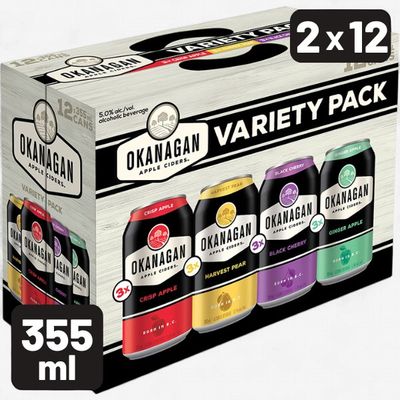 OKANAGAN CIDER VARIETY, 355ML