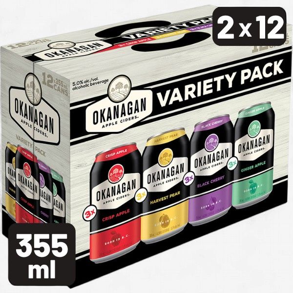 OKANAGAN CIDER VARIETY, 355ML