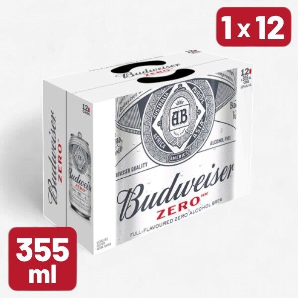 BUDWEISER ZERO 12 X Can 355 ml