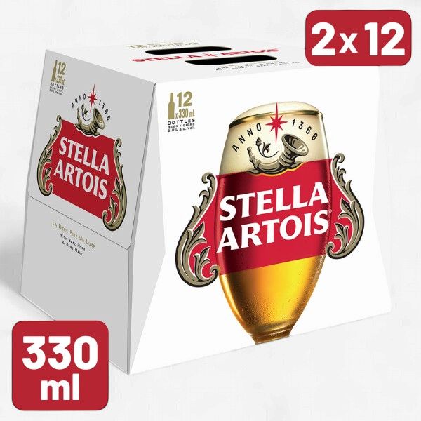 330ML Stella Artois 12 BTL