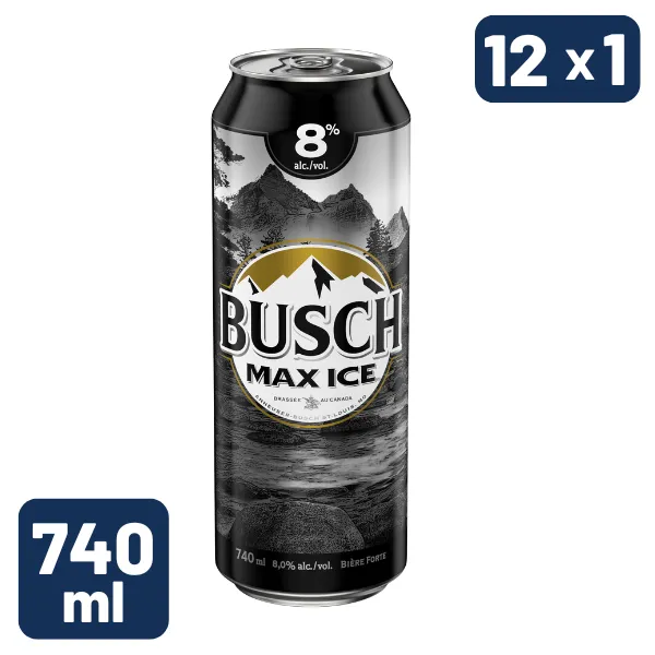 BUSCH MAX ICE 8.0%, 740 ML