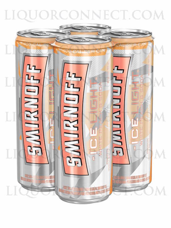 SMIRNOFF ICE LIGHT WHITE PEACH &amp; SODA CA ***6