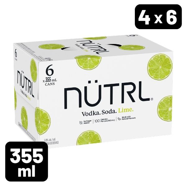 NUTRL VODKA SODA - LIME 6PK