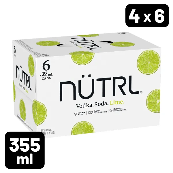 NUTRL VODKA SODA - LIME 6PK