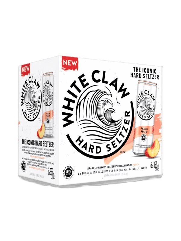 WHITE CLAW PEACH 6 PACK