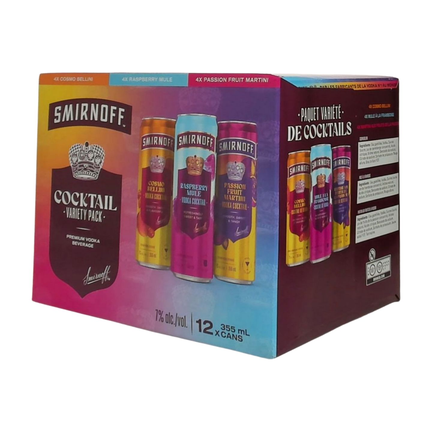 SMIRNOFF COCKTAIL COLLECTION 12X355ML