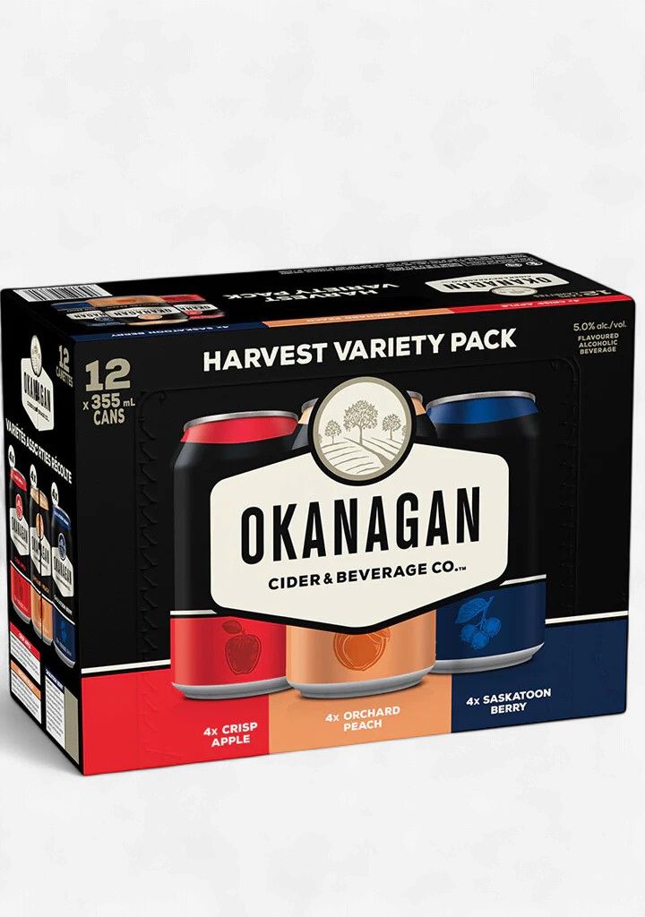 OKANAGAN CIDER HARVEST VARIETY MIXER 12x355ML