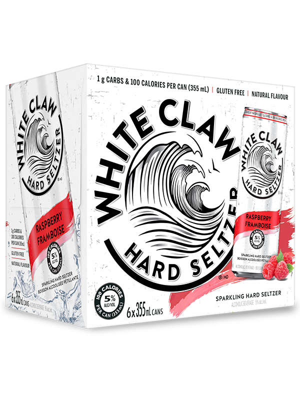 WHITE CLAW RASPBERRY 6 PACK