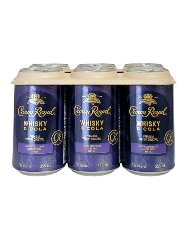 CROWN ROYAL WHISKY &amp; COLA (6PK)