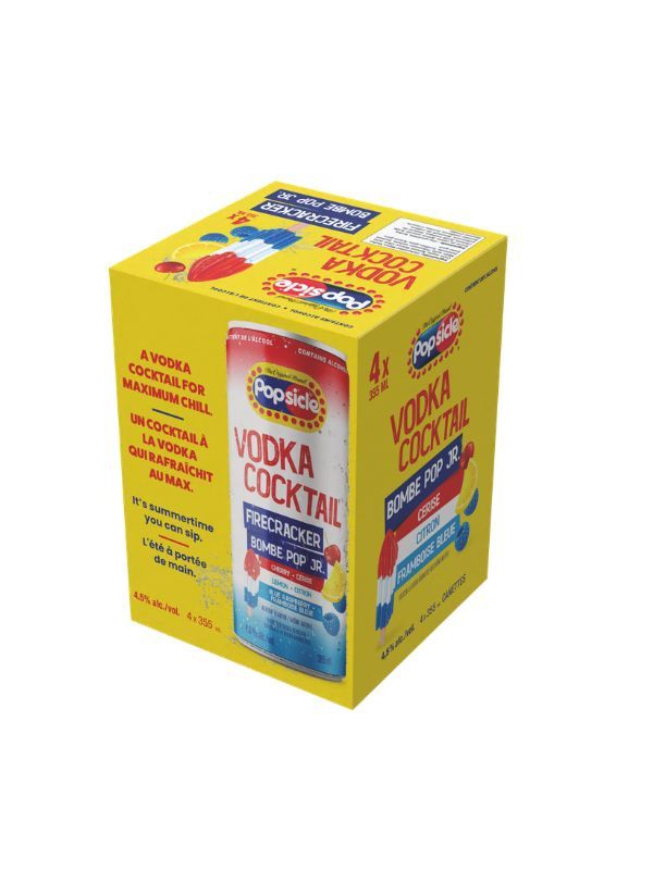 POPSICLE VODKA FIRECRACKER 4X355ML
