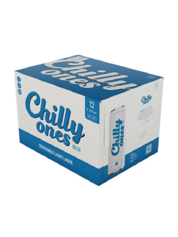 CHILLY ONES CRUSHABLE LIGHT LAGER 12 x 355ml CAN