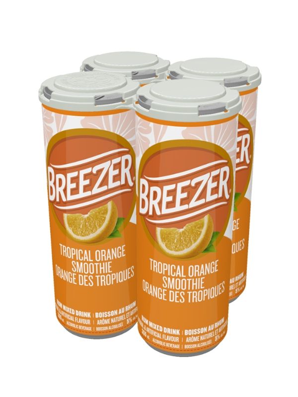 BREEZER TROPICAL ORANGE SMOOTHIE- 4 PACK