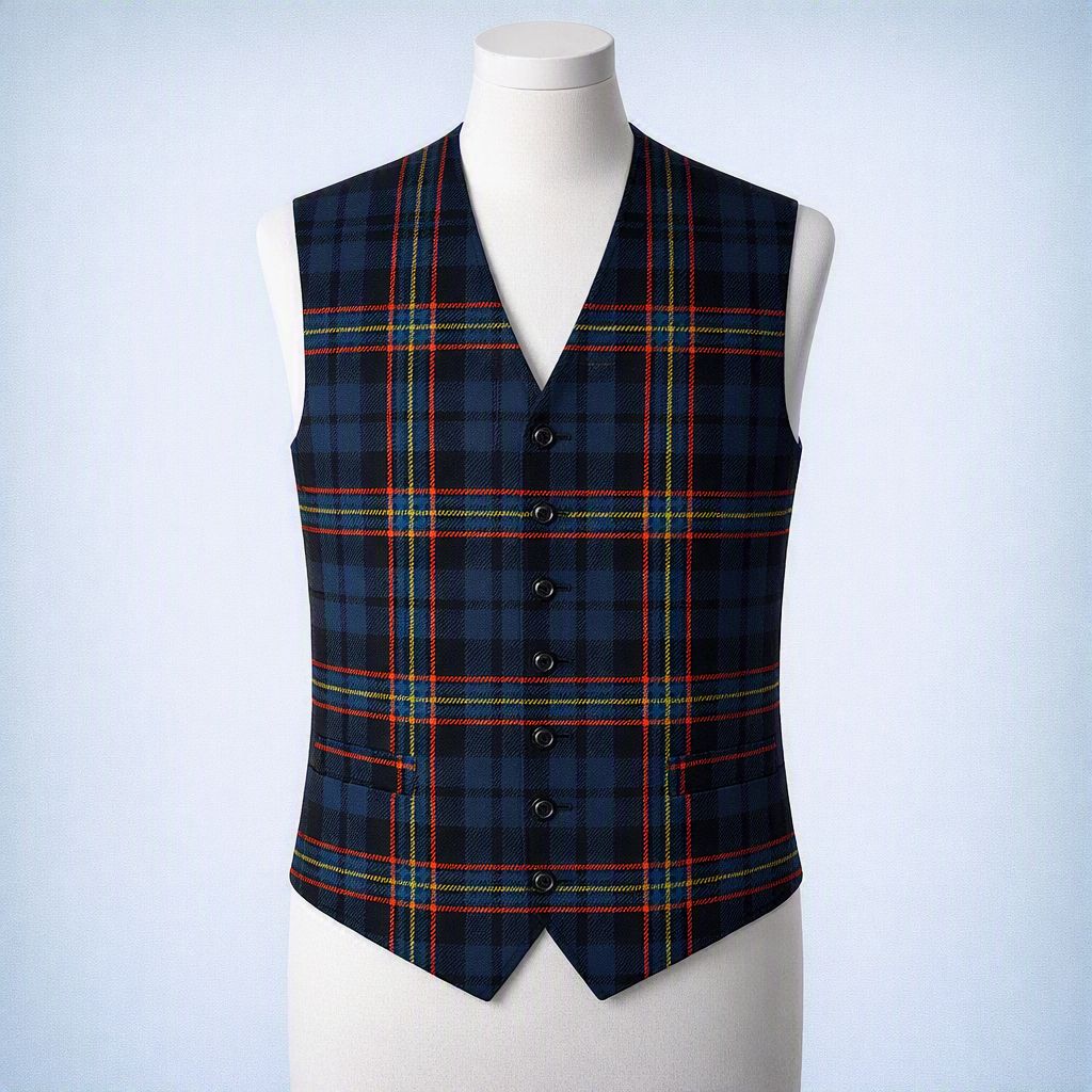 Blue Light Tartan - Traditional Scottish Gent's Vest