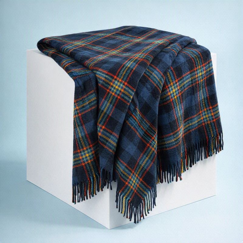Blue Light Tartan - Traditional Scottish Blanket