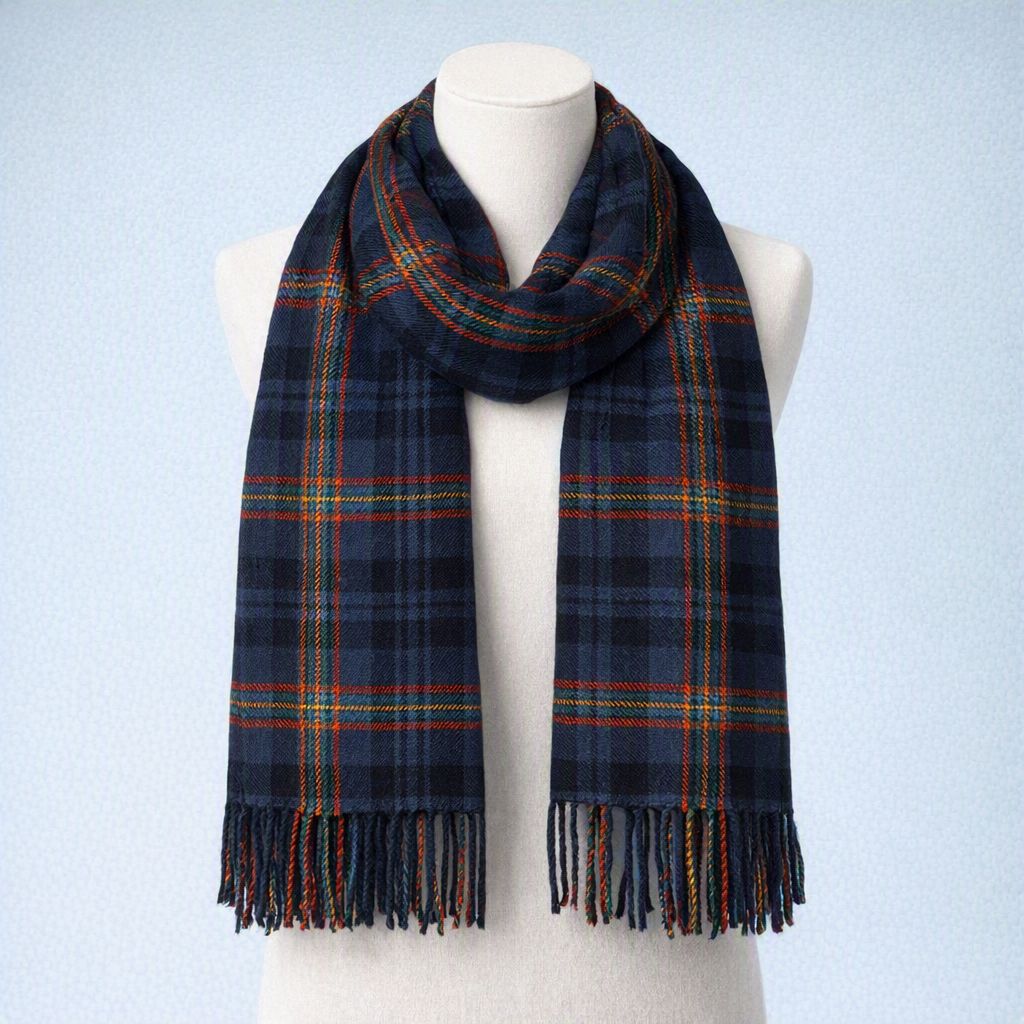 Blue Light Tartan - Traditional Scottish Scarf