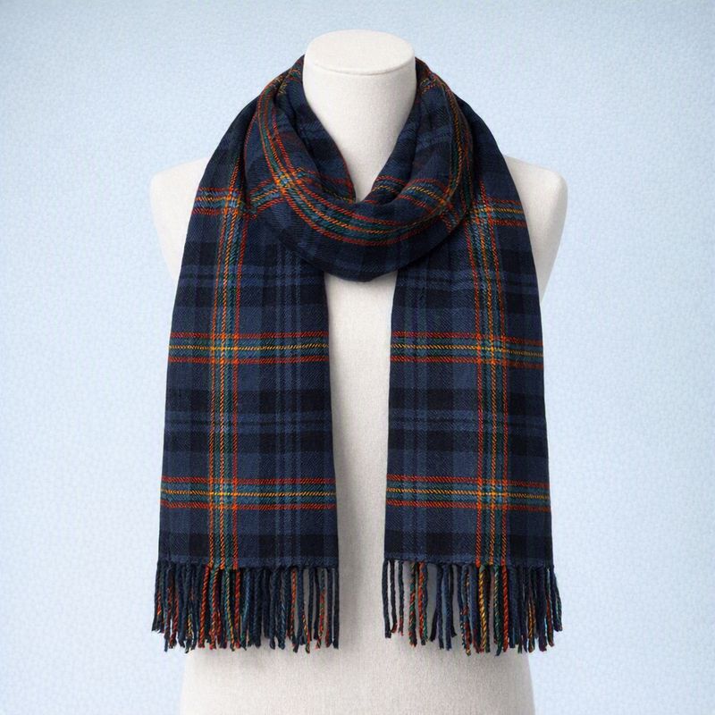 Blue Light Tartan - Traditional Scottish Scarf