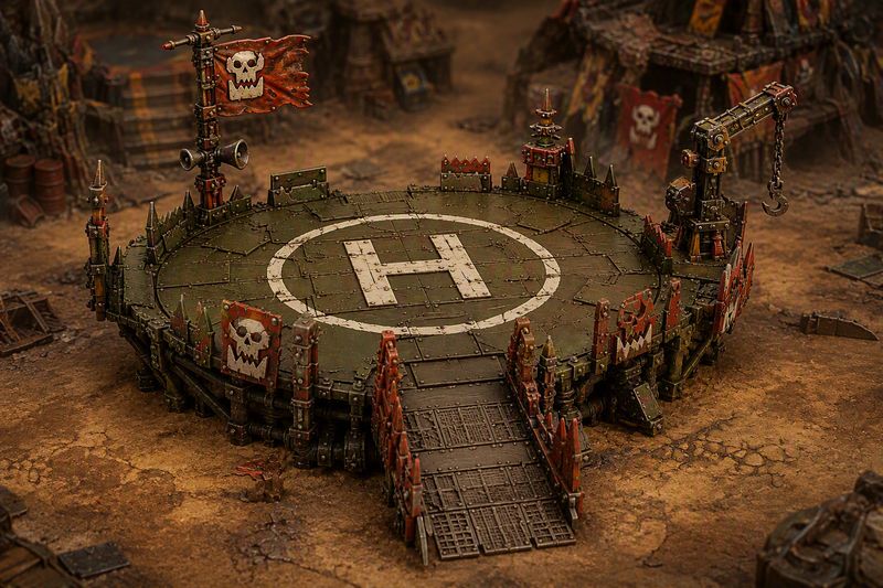 Blue Light Wargames - Ork Landing Pad 2