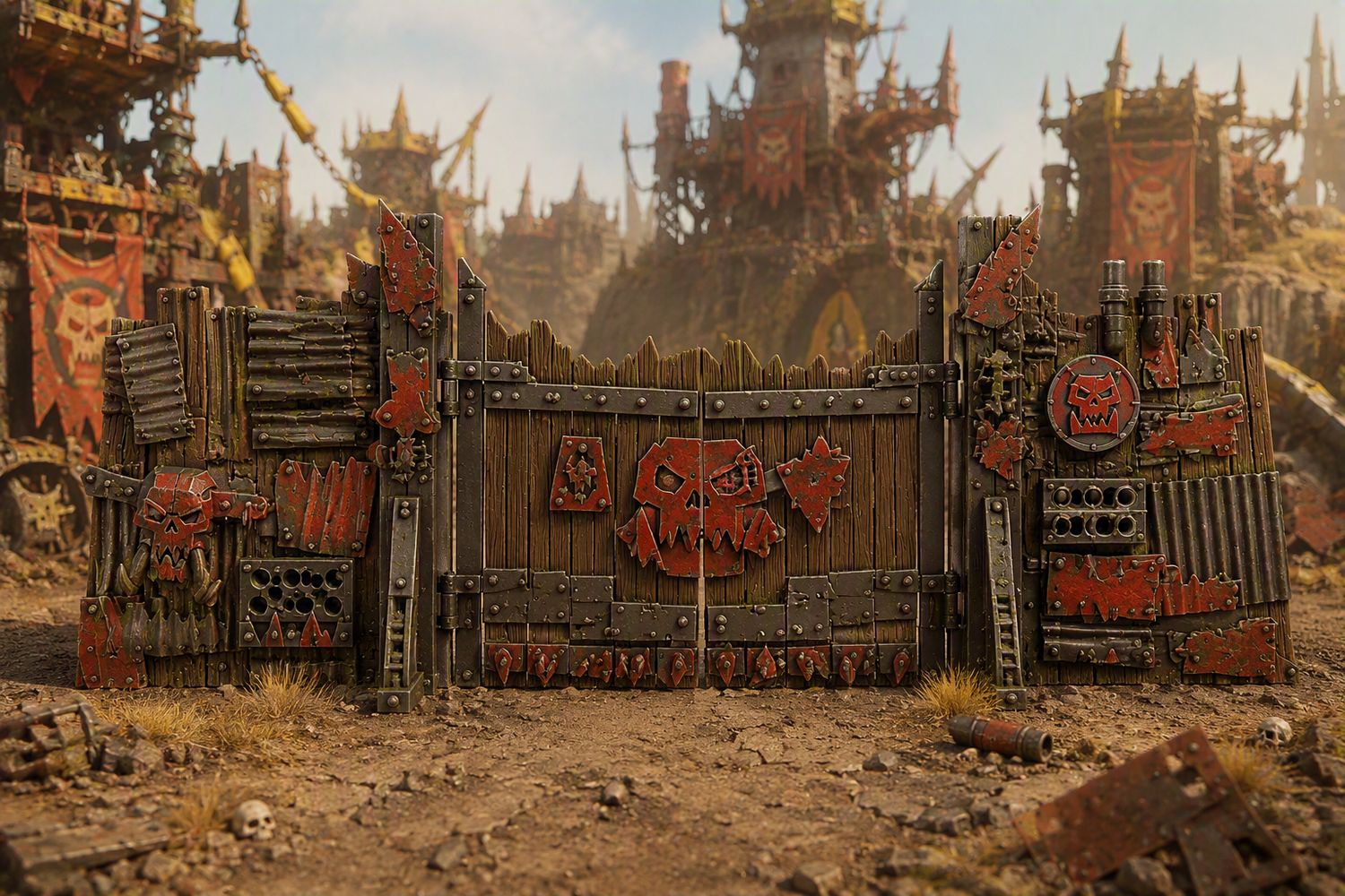 Wargames - Ork Fortified Gate 2 Wargames - Ork Fortified Gate 2
