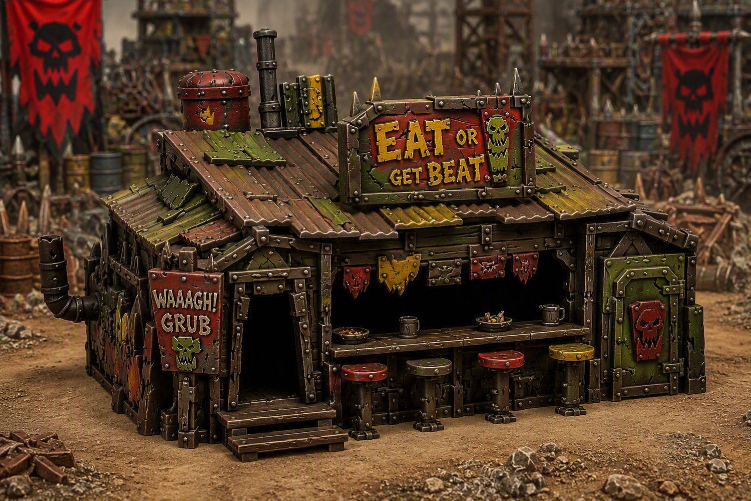 Wargames - Ork Canteen Shack 1 Wargames - Ork Canteen Shack 1