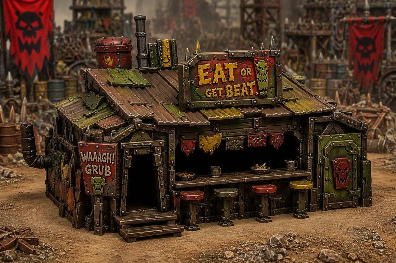 Blue Light Wargames - Ork Canteen Shack 1