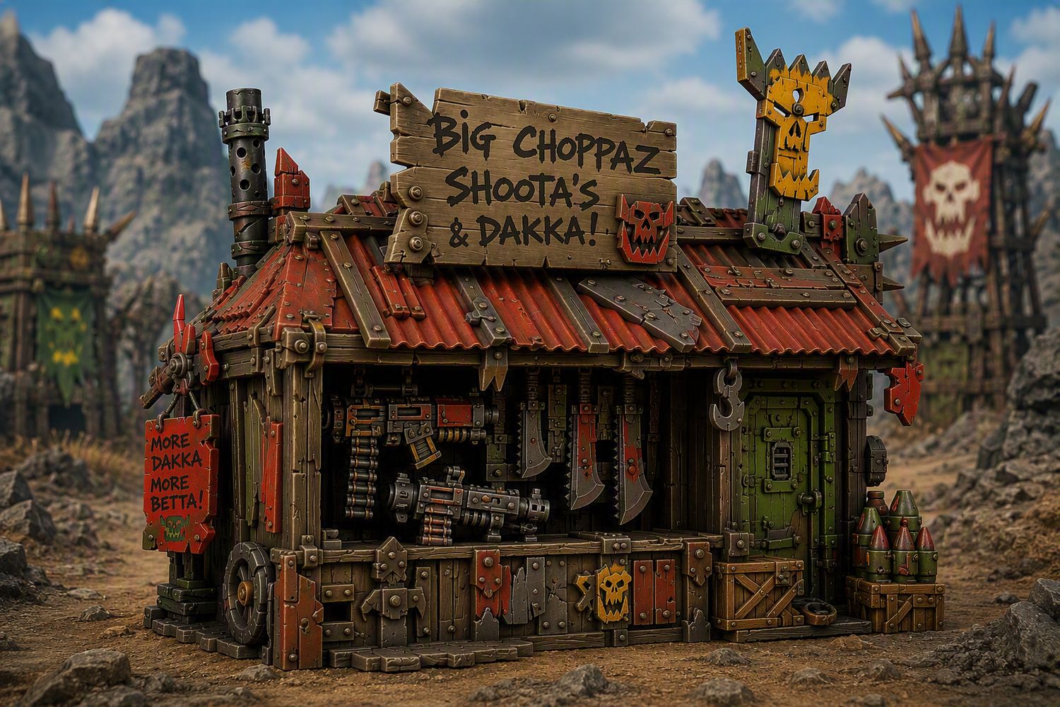Wargames - Ork Weapons Shack 1