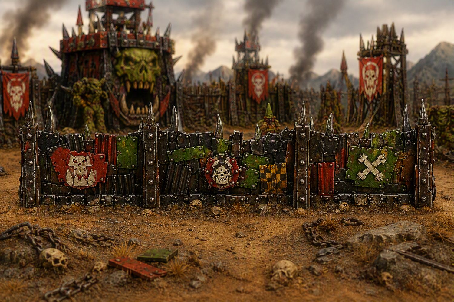 Blue Light Wargames - Ork Barricade 4 Blue Light Wargames - Ork Barricade 4