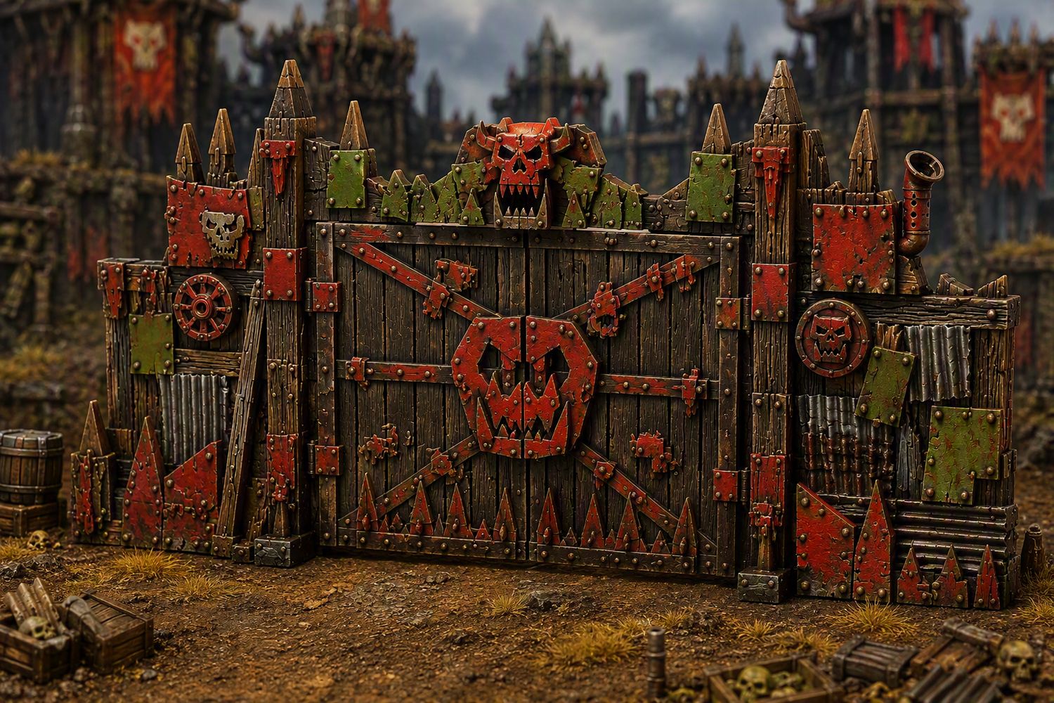 Wargames - Ork Fortified Gate 1 Wargames - Ork Fortified Gate 1