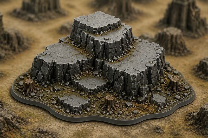Blue Light Wargames - Rocky Outcrop 10 Medium