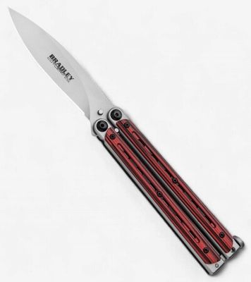 Bradley Kimura Balisong Red/Black G10 154CM