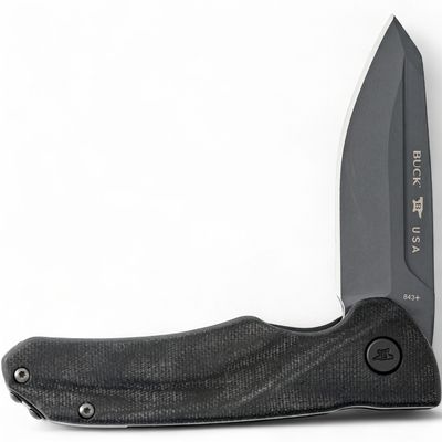 Buck 843 Sprint Ops Black Micarta / S30V